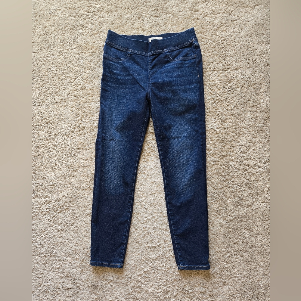 Madewell Pull On Skinny Jeans Womens 28P Dark Blue Jegging